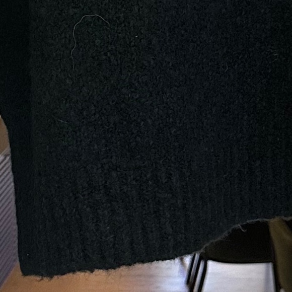 PALOMA - Stunning Dark Teal and Ivory Wool Blend Face Sweater - Size L. - Picture 9 of 11